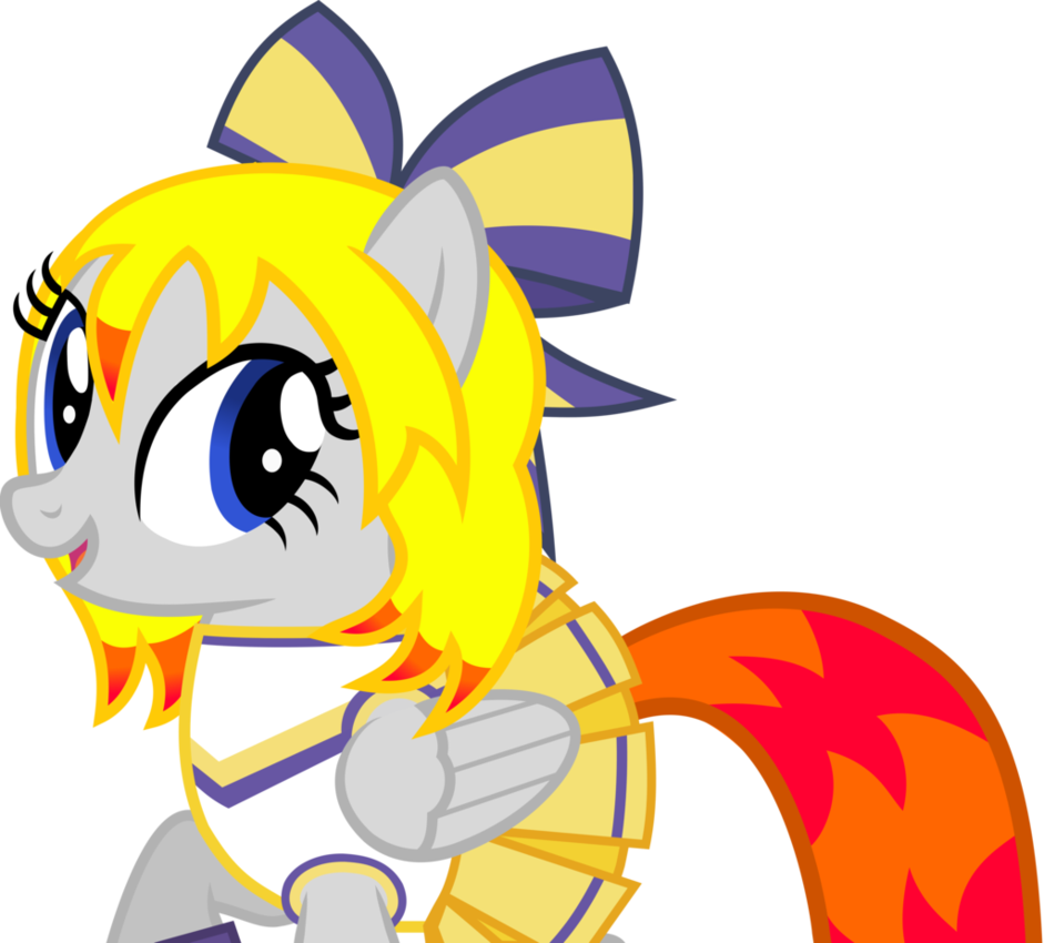 Cheerleader Sunset Rose By Nupiethehero - Cartoon (941x850)