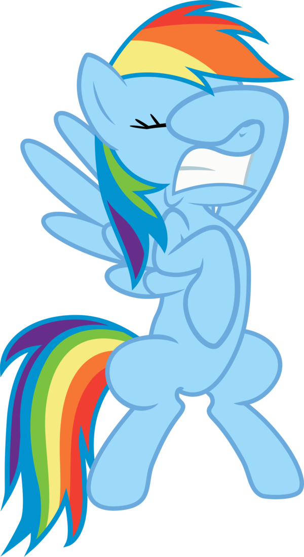 Rainbow Dash Rarity Applejack Fluttershy Pony Mammal - Mlp Base Facepalm (600x1099)