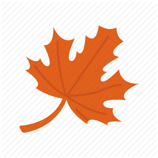 Autumn Leaves Icon In Flat Style Isolated On White - Leaf (512x512)