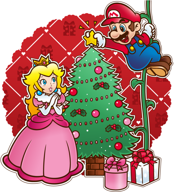 Christmas Presents Clipart Png - Mario Series (600x642)