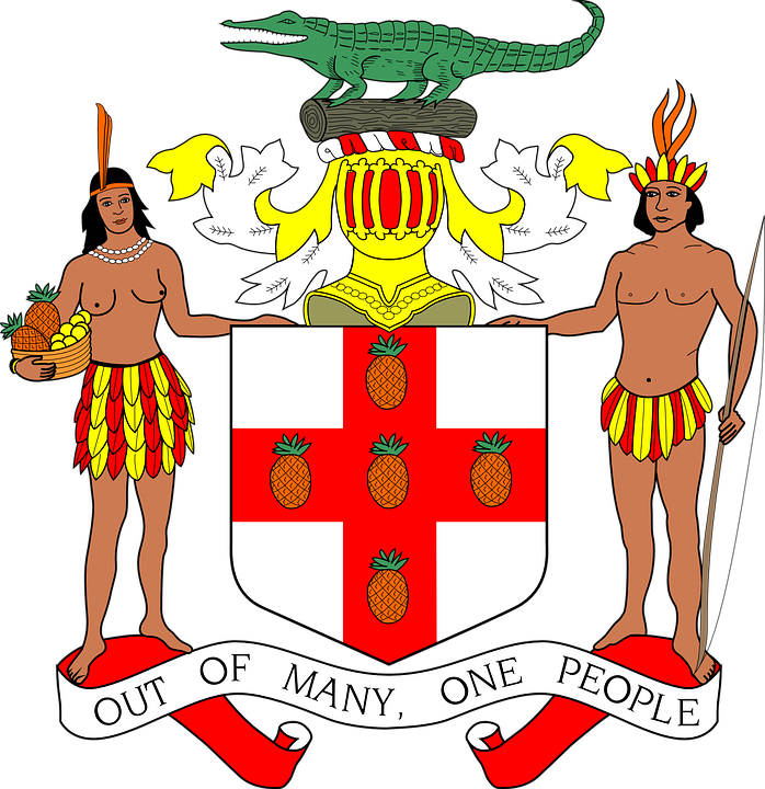 Fisherman Cliparts 27, Buy Clip Art - Jamaica Coat Of Arms (698x720)