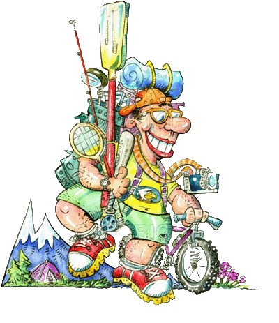 I Have A Chance To Go Fishing For A Week - Cartoon (429x500)