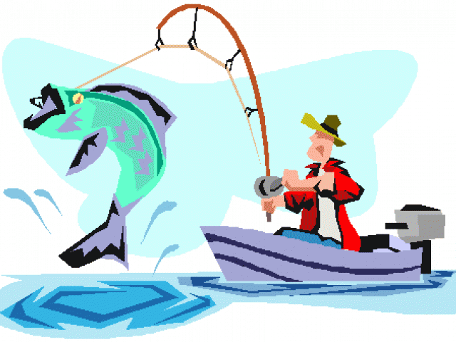 Fisherman Clipart Gig - Fisherman Clipart Gig (640x480)