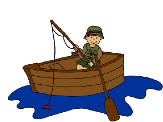 Fisherman Clipart Brown Boat - Fishing Vessel (640x480)