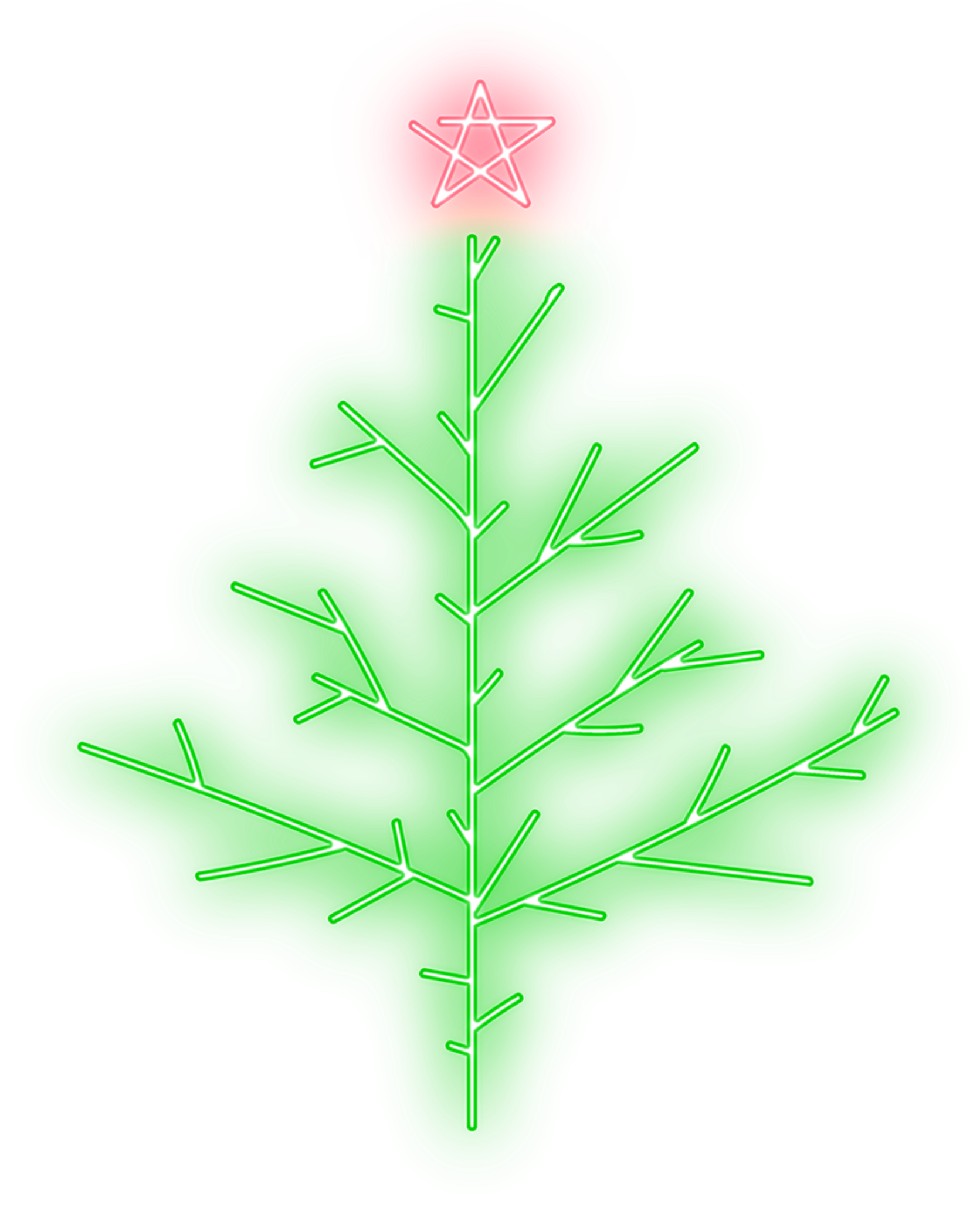 Christmas Tree Neon Neonlights Lights Freetoedit - Lodgepole Pine (2024x3072)