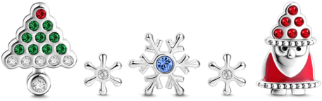 Christmas Eve Petites Locket Charm - Médaillon Flottant Soufeel Petites Locket Charm Réveillon (500x500)