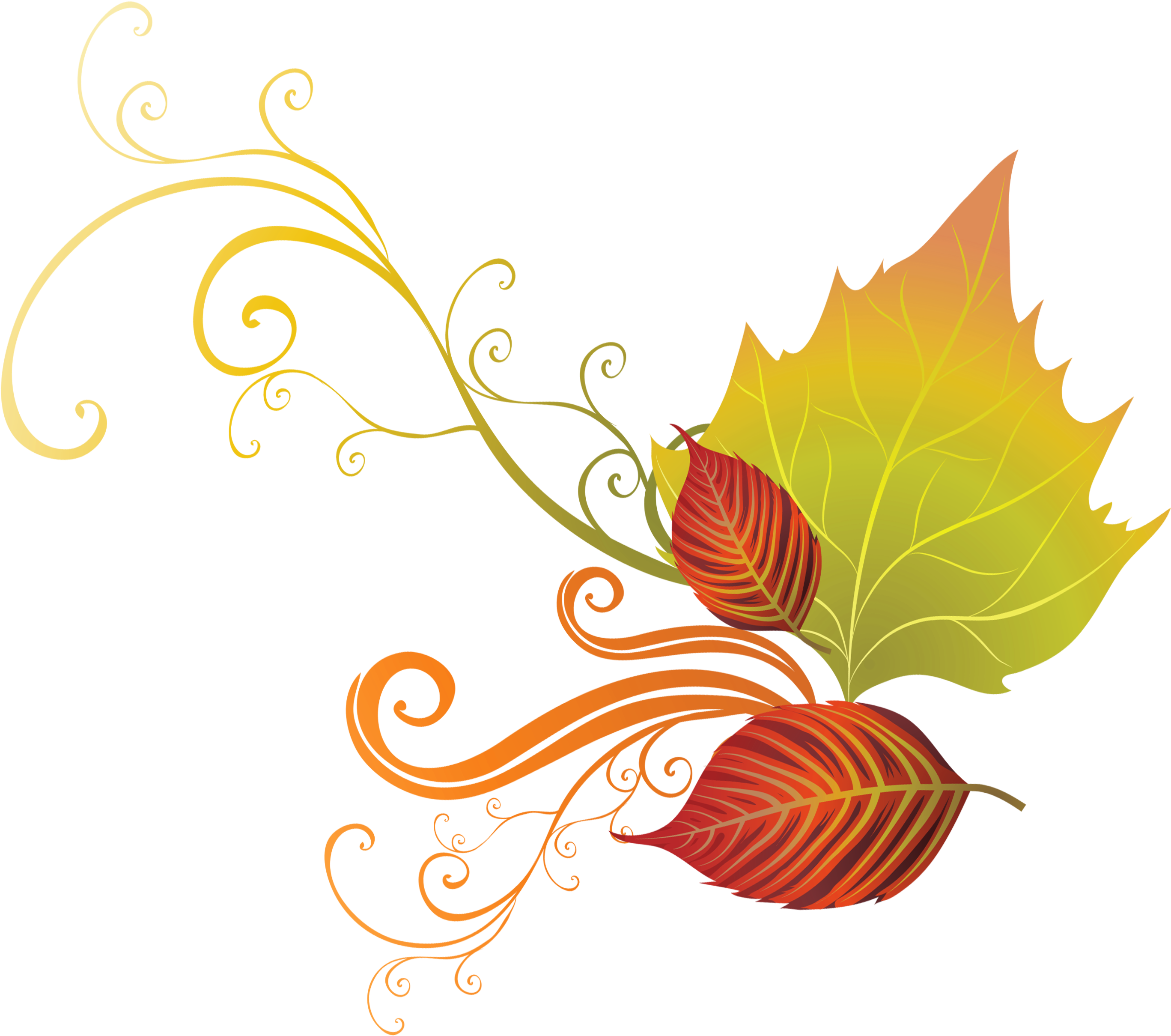 Fall Leaves Decor Png Clipart - Fall Leaves Decor Png Clipart (2920x2741)