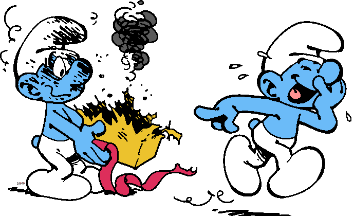 The Smurfs/les Schtroumpfs Clip Art Image - Jokey Smurf (689x420)