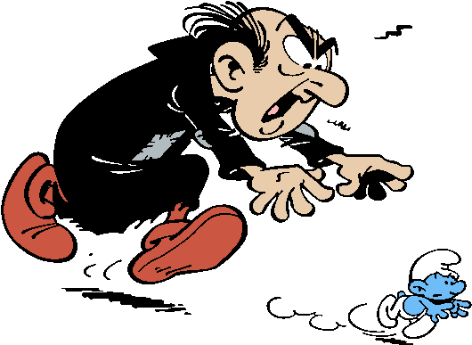 Smurfs Clipart Gargamel - Gargamel Et Les Schtroumpfs (540x398)