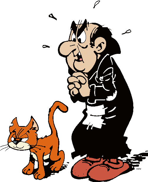 Smurfs Clipart Gargamel - Nombre Del Gato De Gargamel (500x627)