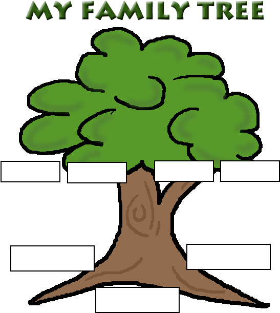 Family - Tree - Clip - Art - Blank Family Tree Template (576x792)