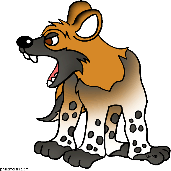 Free Clip Art Forest Animals Clipart Panda - African Wild Dog Clipart (648x647)