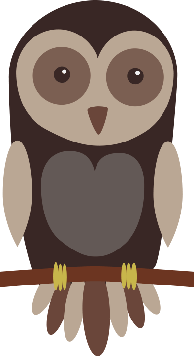 Cute Owl Clip Art - Owl (394x722)