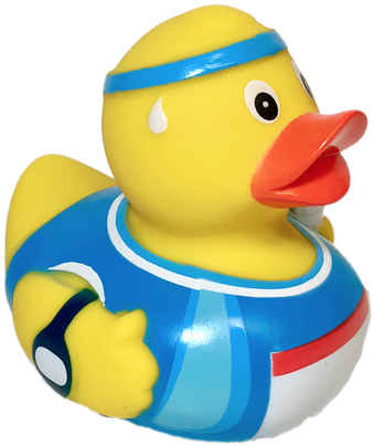 Marathon Runner Rubber Duck By Schnabels - Rubber Duck (500x500)