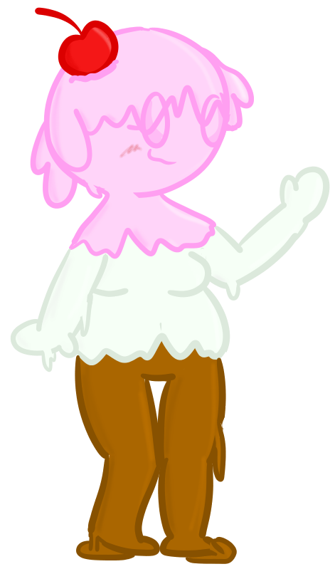 Ice Cream Slimegirl By Chespien - Cartoon (514x817)