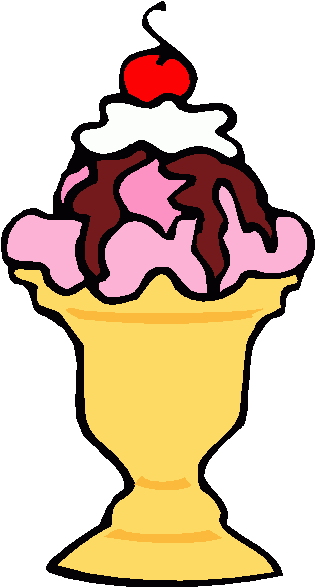 Ice Cream Clip Art Pg - Ice Cream Sundae Clip Art (316x588)