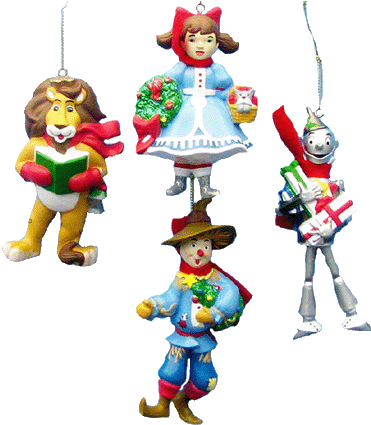 8 Mm Wizard Of Oz Story Glass Ball Ornament Srp - Kurt Adler Wizard Of Oz Blow Mold Ornament, 4-piece (385x425)