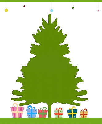 Transparent Christmas Tree Clipart Picture - Christmas Background Clip Art (331x400)