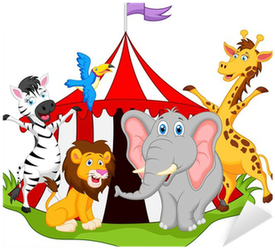 Circo De Animales Dibujo (400x400)