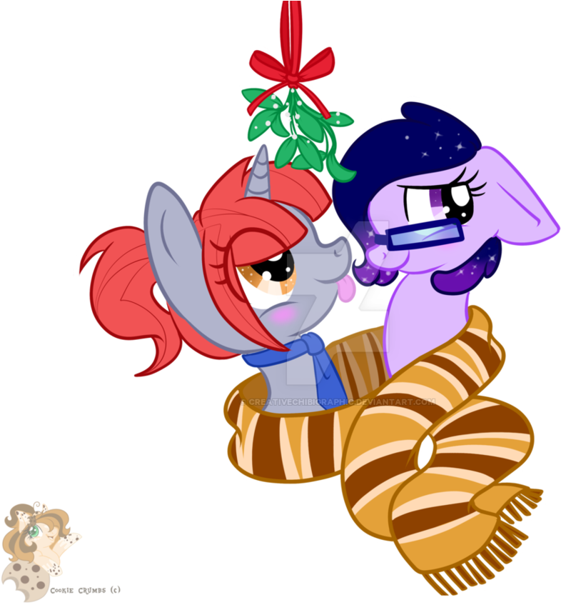 Christmas Ych Two Female Ponies By Creativechibigraphic - Cartoon (944x847)