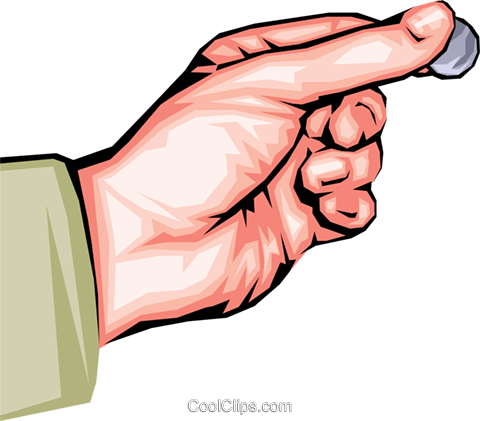 Hand Holding Coin Royalty Free Vector Clip Art Illustration - Clip Art (480x421)