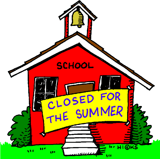 Closed For The Summer - Last Day Of School (550x555)