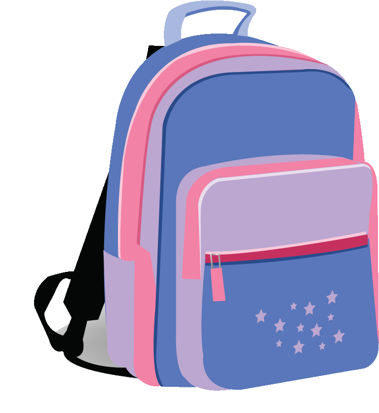 Full Quality Pictures - Pink Backpack Clip Art (823x891)
