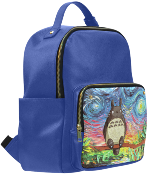Sale My Neighbor Totoro Print School Bags Leather Designer - Hufflepuff Harry Potter Leisure Backpack Bag School (480x480)