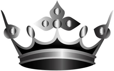 Crown Religion Illustration Transparent Png - 3d Crown Black And White Transparent Background (512x512)