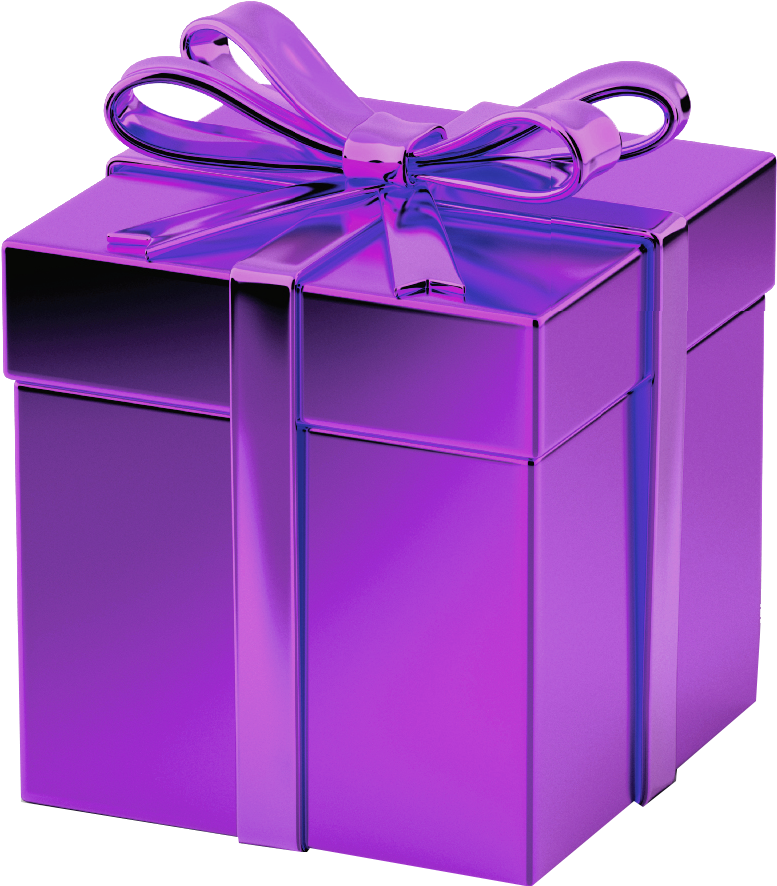 Purple Gift Box Transparent Background Image - Gift Box Transparent Background (992x970)