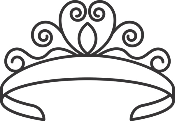 Princess Tiara Rubber Stamp - Rubber Stamp (600x416)