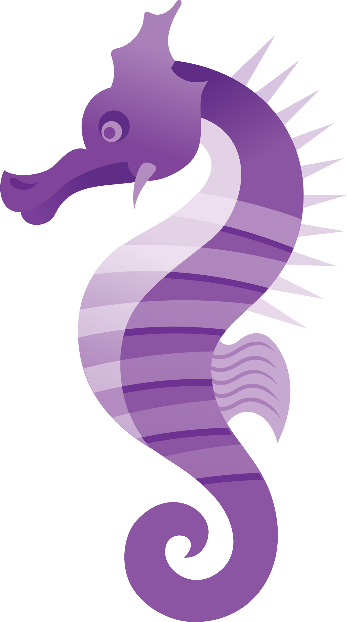 Seahorse Png - Beach Sea Creatures Template (1141x2040)