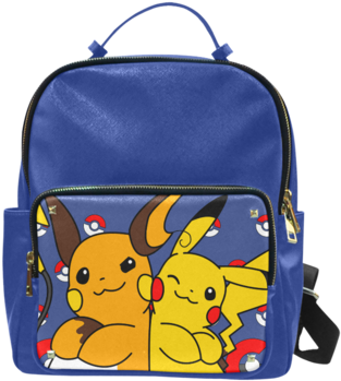 Sale Pokemon Pikachu Print Leather School Backpack - Yimao Hand Painted Deer Leather Backpack Fashion Handbags (480x480)