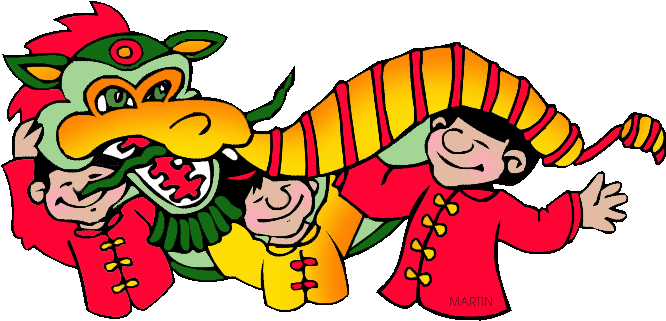 Free Ancient China Clip Art By Phillip Martin, Chinese - Chinese New Year Clip Art (722x364)