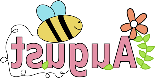 August Summer Clipart - August Summer Clipart (500x263)
