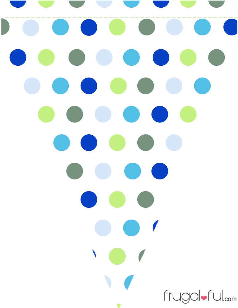 Printable Pennant Banner Template Free - Printable Triangle Banner Template Colorful (791x1024)