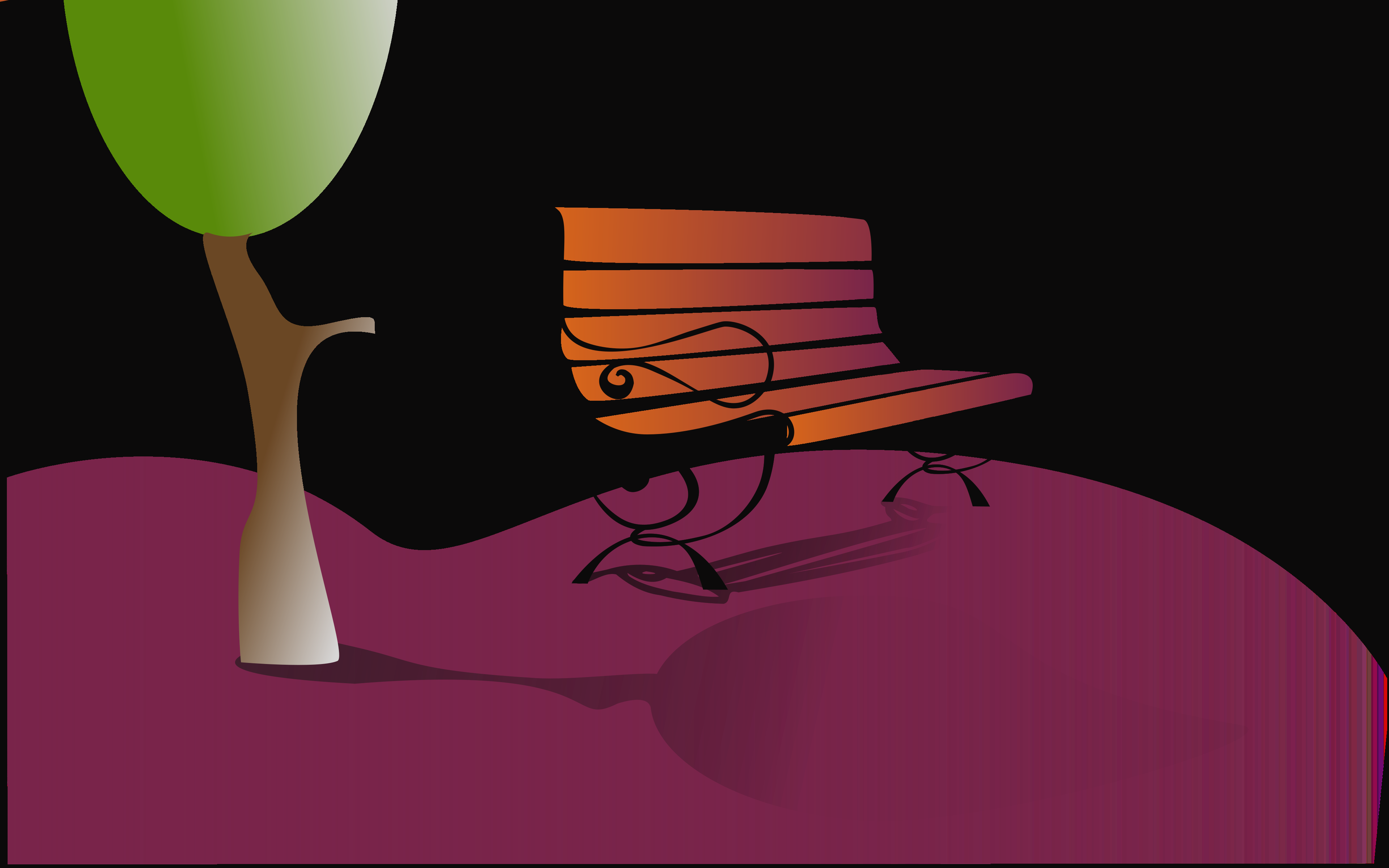 Clipart Tree Park Clipart - Chair (3840x2400)