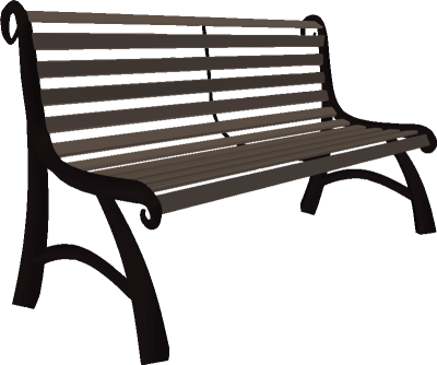 Download Park Bench Png Png Images - Park Bench Png (400x334)