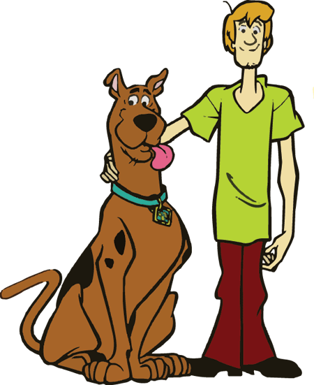 Scooby Doo With Shaggy - Scoobi Doo Bi Doo (450x551)