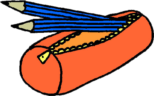 Pencil Box Cliparts - Trousse Clipart (561x352)