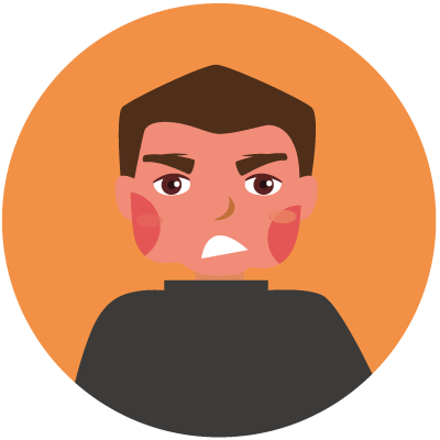 Eczema Symptoms - Portrait Of A Man (400x400)