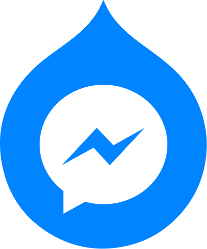 Drupal Fb Messenger - Bot Messenger Logo Png (418x502)
