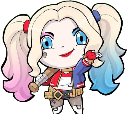 Harley Quinn Sticker De Facebook By Yourprincessofstory - Joker And Harley Quinn Stickers (452x400)