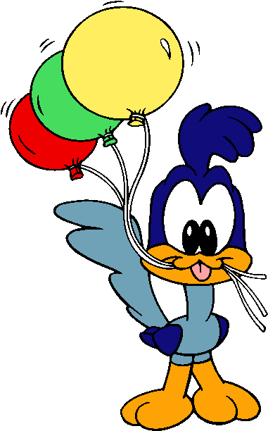 Looney Tunes Daffy Duck Gif - Looney Tunes Characters Baby (394x618)