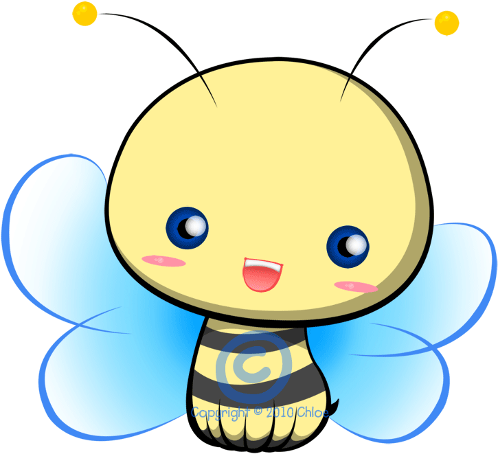 Anime Gif Animated Clipart - Bee Chibi (750x700)