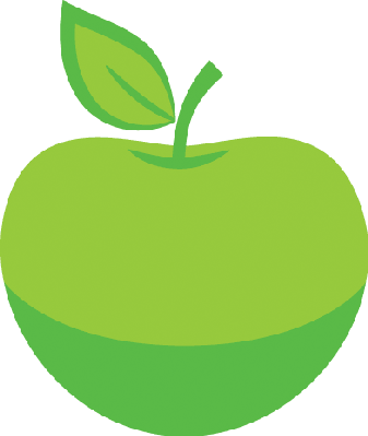 Green Apple - Clip Art (337x399)