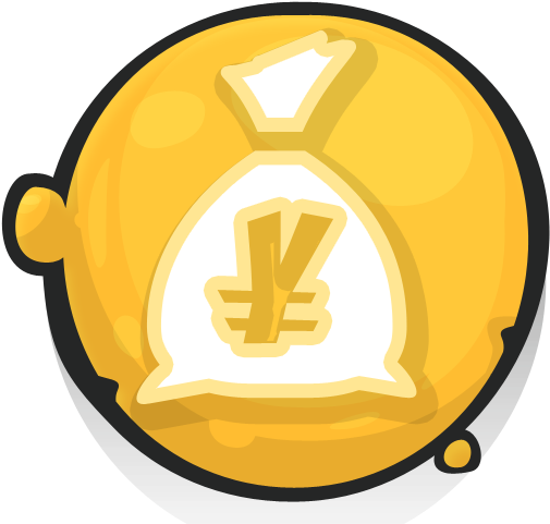 Money Bag Yen Icon - Comment Smiley Face Icon (512x512)