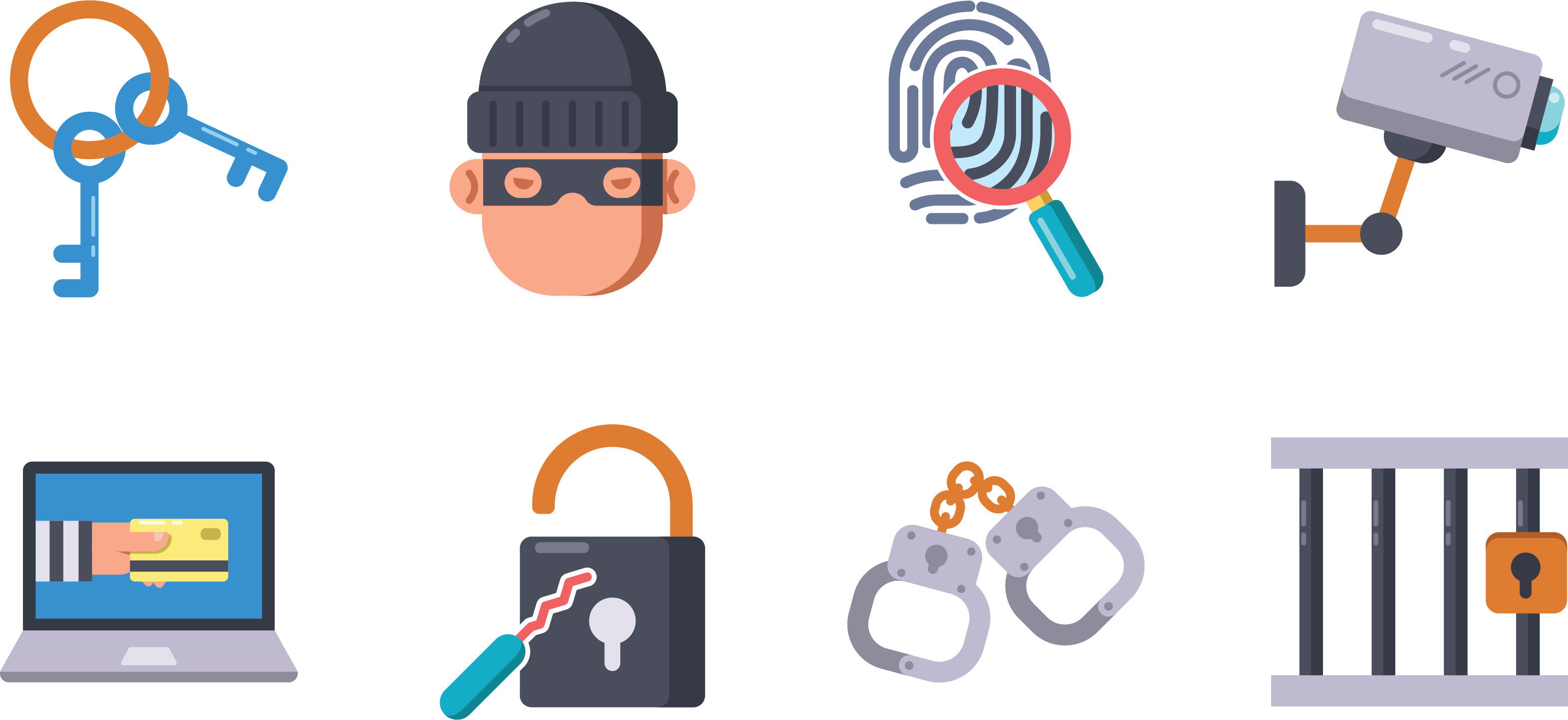 Crime Robbery Icon - Crime Robbery Icon (3142x1444)