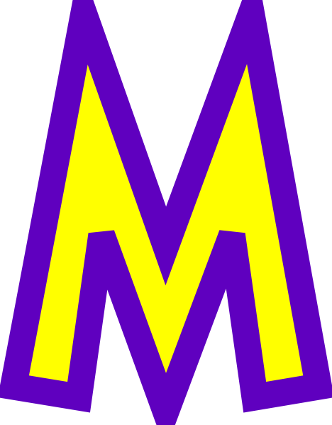 Letter Squares Clip Art, Baby - Clip Art Letter M (468x599)