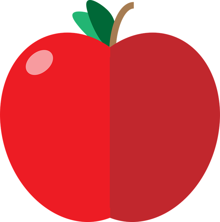 Cute Apple Cliparts 18, Buy Clip Art - Apple Graphics (715x720)